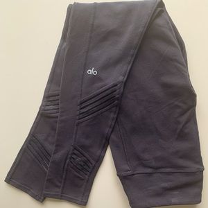 ALO Yoga Mesh Cutout Black Leggings